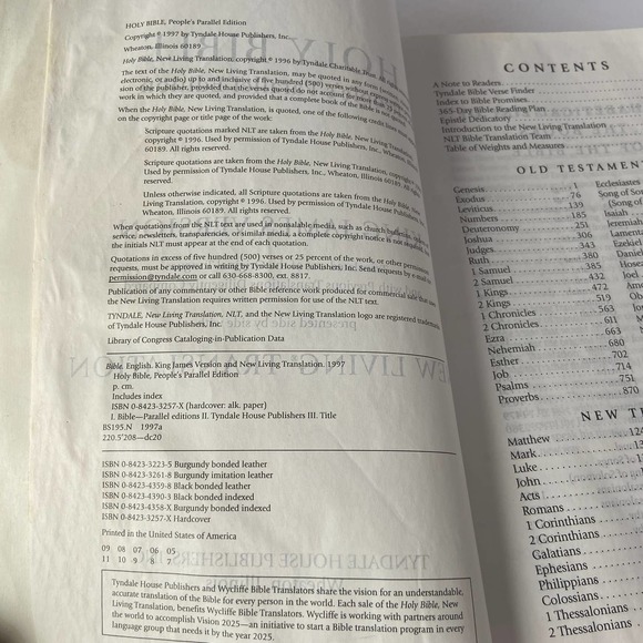 Holy Bible Parallel Edition King James Version 1997 with Jessie Copeland - Picture 5 of 10